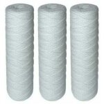 Lot de 3 cartouches filtrantes bobin�es pour filtre � eau ? filtration des s�diments jusqu?� 25 microns ...