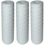Lot de 3 cartouches filtrantes bobines pour filtre  eau ? filtration des sdiments jusqu? 25 microns ...