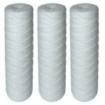 Lot de 3 cartouches filtrantes bobines pour filtre  eau ? filtration des sdiments jusqu? 25 microns ...
