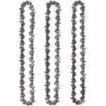 Lot 3 cha�nes �lagueuse 10  (25 cm) ? 40 maillons ? faible rebond ? compatibles black + decker, ryobi, ...