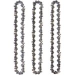 Lot 3 cha�nes �lagueuse 10  (25 cm) ? 40 maillons ? faible rebond ? compatibles black + decker, ryobi, ...