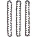 Lot de 3 cha�nes d'�lagueuse sur perche pour guide - cha�ne de 10  (25 cm), 40 maillons d'entra�nement, ...