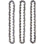 Lot de 3 cha�nes d'�lagueuse sur perche pour guide - cha�ne de 10  (25 cm), 40 maillons d'entra�nement, ...