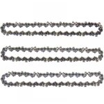 Lot de 3 cha�nes d'�lagueuse sur perche pour guide - cha�ne de 10  (25 cm), 40 maillons d'entra�nement, ...
