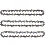 Lot de 3 cha�nes d'�lagueuse sur perche pour guide - cha�ne de 10  (25 cm), 40 maillons d'entra�nement, ...