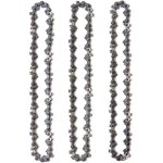 Lot de 3 cha�nes d'�lagueuse sur perche pour guide - cha�ne de 10  (25 cm), 40 maillons d'entra�nement, ...