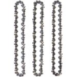 Lot de 3 cha�nes d'�lagueuse sur perche pour guide - cha�ne de 10  (25 cm), 40 maillons d'entra�nement, ...