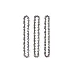 Lot de 3 chanes de trononneuse de 25 cm 3 / 8'lp 1, 3 mm 40 maillons d'entranement - chane  faible ...