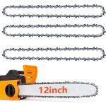 Lot de 3 cha�nes de tron�onneuse 3 / 8  lp pas 0, 050  (1, 3 mm) pour barre de 40 cm 57 maillons d'entra�nemen ...