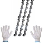 Lot de 3 chane de trononneuse 3 / 8'lp 52 maillons 1, 1mm 35cm faible rebond compatible avec bosch ...