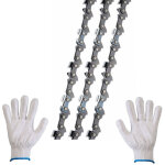 Lot de 3 cha�ne de tron�onneuse 3 / 8 lp 52 maillons 1, 1mm 35cm faible rebond compatible avec bosch ...