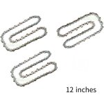 Lot de 3 chane de trononneuse pour guide - chane de 12  (30 cm), 45 maillons d'entranement, compatibles ...