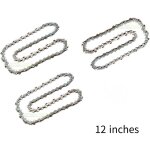 Lot de 3 chane de trononneuse pour guide - chane de 12  (30 cm), 45 maillons d'entranement, compatibles ...