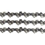 Lot de 3 chanes de trononneuse - guide de 50 cm - 72 maillons entraneurs - pas 3 / 8 - jauge 0. 63 ...