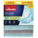 Lot de 3 chiffons microfibre pro clean vileda Lot de 3 chiffons microfibre pro clean vileda