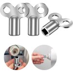 Lot de 3 cl�s de purge radiateur universelle, cl� de purge robuste, cl� de chauffage, cl�s radiateur ...