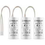 Lot de 3 condensateurs 4 uf pour moteur de volet roulant bubendorff dure de vie 10 000 heures condensateur ...