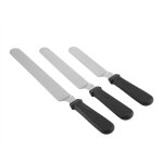 Lot de 3 couteaux, 3pcs / set stainless steel cake knife for decoration � g�teau en acier inoxydable ...