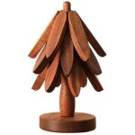 Lot de 3 dessous de plat en bois et verre, rutilisables pour plats chauds, en forme d'arbre et pliable ...