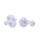 Lot de 3 emporte - pi�ces de no�l pour p�te � sucre motif flocon de neige zenker emporte - pi�ces