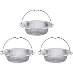 Lot de 3 filtres d'�vier en acier inoxydable pour �vier de cuisine
