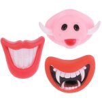 Feiyue - lot de 3 jouets à mâcher en silicone pour chiot, crocs de cochon roses, crocs rouges, lèvres ... Feiyue - lot de 3 jouets à mâcher en silicone pour chiot, crocs de cochon roses, crocs rouges, lèvres ...