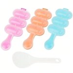 Lot de 3 moules � boules de riz, assaisonnement pour boules de riz, moules � d�jeuner pour boules de ...