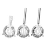 Lot de 3 passoires à cocktail professionnelles pour shaker et verre à mélange, acier inoxydable 304, ... Lot de 3 passoires à cocktail professionnelles pour shaker et verre à mélange, acier inoxydable 304, ...