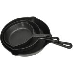 Lot de 3 po�les en fonte cfw797473