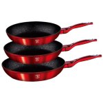 Lot de 3 poêles en granit berlinger haus bourgogne bh - 1288 Lot de 3 poêles en granit berlinger haus bourgogne bh - 1288