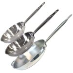 Lot de 3 poles inox de 24 cm 28 cm et 32 cm elo profi therm