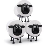 Lot de 3 porte - rouleaux de papier toilette avec motif mouton - porte - rouleau de papier toilette amusant ...