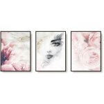 Lot de 3 posters avec cadres, tableaux muraux pour salon, chambre