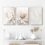 Lot de 3 posters - impression sur toile moderne - sans cadre - d�coration murale pour salon et chambre ...