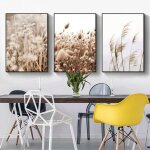 Lot de 3 posters muraux modernes, paysage naturel et queue de chat, poster botanique abstrait, d�coration ...