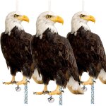 Lot de 3 rpulsifs anti - oiseaux hibou anti - oiseaux pour dissuasion  suspendre en plein air pouvantail ...
