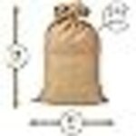 Lot de 3 sacs toile de jute - sac jute pomme de terre ? sac a patate conservation ? anti inondation (74x107cm) ...