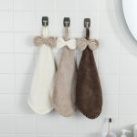 Lot de 3 serviettes de cuisine et de salle de bain en microfibre polaire corail s�chez vos mains imm�diatement ...
