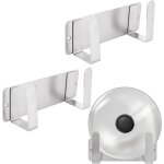 Lot de 3 supports muraux pour couvercles de casseroles, pour porte d'armoire, autocollant, gain de place, ...