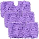 Lot de 3 tampons de nettoyage de rechange en microfibre lavables pour balai vapeur shark steam pocket ...