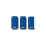 Lot de 3 tlcommandes nice inti2 bleu - metteur  code tournant era inti 2 - 433. 92 mhz