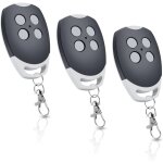 Lot de 3 t�l�commandes d'ouverture de porte de garage 433, 92 mhz compatible avec ditec gol4, bixlp2, ...