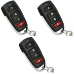 Lot de 3 tlcommandes universelles de remplacement pour portail de garage lectrique 433 mhz
