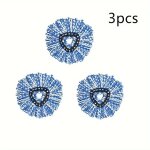 Lot de 3 t�tes de balai en microfibre compatibles avec les balais rotatifs ocedar, faciles � essorer ...