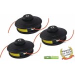Lot de 3 têtes à double fil à avance automatique pour débroussailleuse fuxtec Lot de 3 têtes à double fil à avance automatique pour débroussailleuse fuxtec
