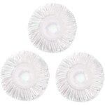 Lot de 3 ttes de rechange pour balai rotatif hurrica, mopnad, cassabel et autres systmes de balai rotatif ...