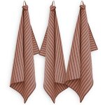 Lot de 3 torchons de cuisine coton lili