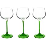 Lot de 3 verres  pied 16, 5cl, vin du rhin