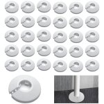 Lot de 30 cache - tuyaux, rosace simple pour tuyau de chauffage, rosace en plastique, cache - tuyau, ...