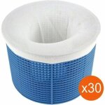 Lot de 30 chaussettes d'�cumoire jetables de haute qualit� pour paniers de piscine et de spa